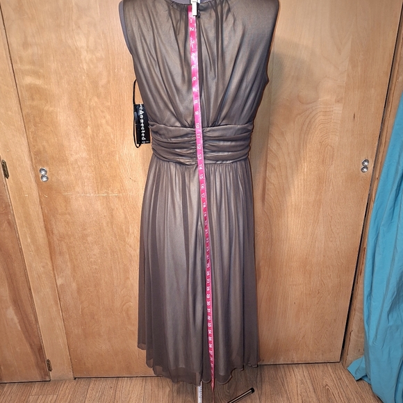 Connected Apparel Dress, Size 12, Mocha Style#T0964307M - Picture 4 of 13